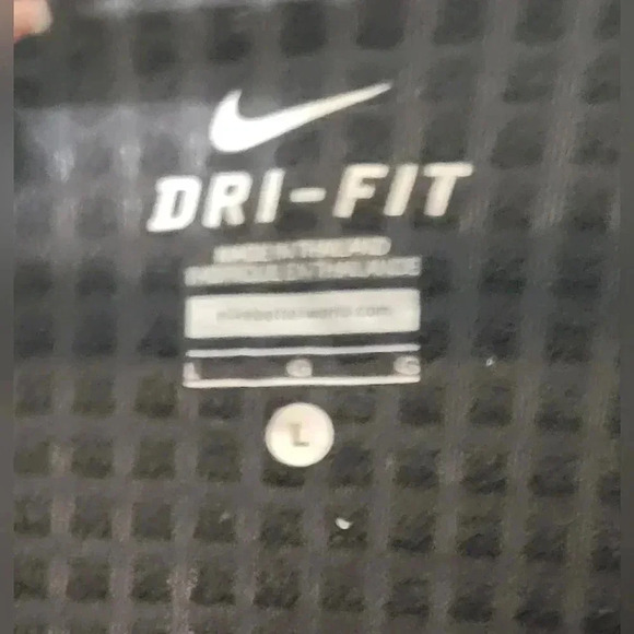 Nike Dri-Fit Full Zip Black Lined Windbreaker with Hand Covering  Women’s Size L - Picture 10 of 11